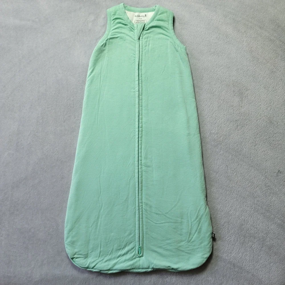 BumBunny Bamboo Viscose Quilted Sleep Sack Wearable Blanket Mint‎ Green Small